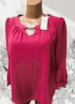 Эффектная блузка модного английского бренда billie &amp; blosson.новая, с биркой2 фото
