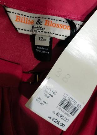 Эффектная блузка модного английского бренда billie &amp; blosson.новая, с биркой6 фото