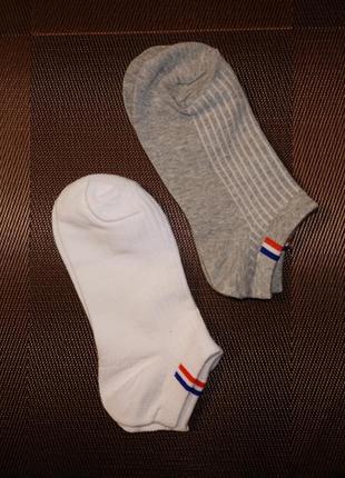 Короткие носки в полоску мужские унисекс 39-421 фото