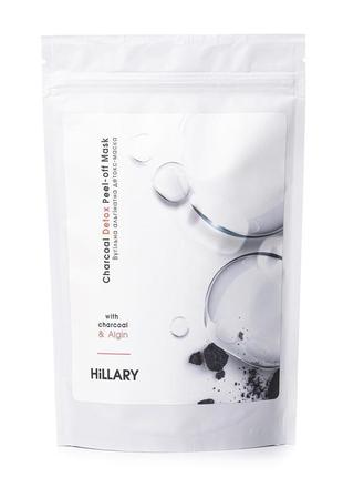 Вугільна альгінатна детокс-маска hillary charcoal detox peel-off mask, 100 г1 фото