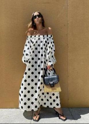 Сукня в горохи zara.