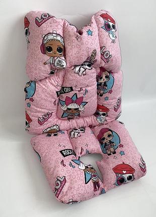 Універсальний матрац в коляску автокрісло столик для годування для дівчинки матрас