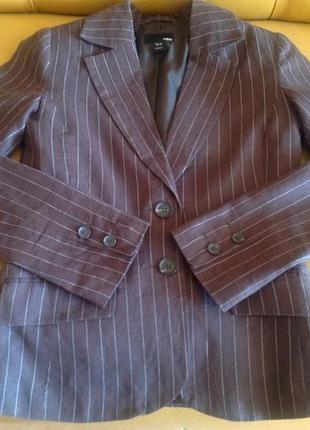 Пиджак h&m, 98% лен, как новый, р.34