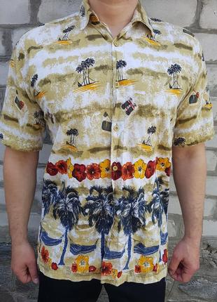 Шикарная гавайская рубашка james darby