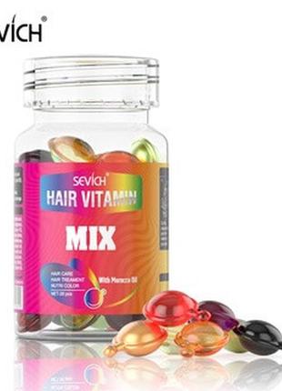 Витаминные капсулы для восстановления волос sevich hair vitamin 30 капсул 7 видов