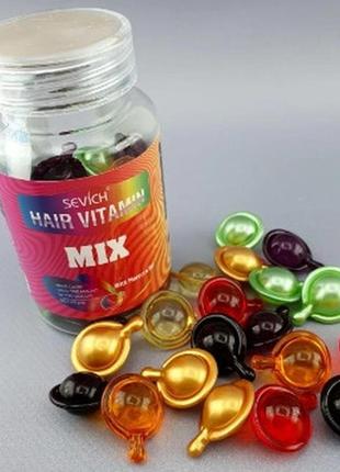 Вітамінні капсули для відновлення волосся sevich hair vitamin 30 капсул 7 різновидів2 фото