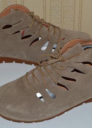 Ботинки туфли мокасины замш bergal размер 42 43, ботінки замш