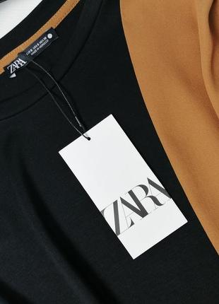 Нове двоколірне плаття з поясом zara5 фото