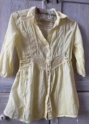 Сонячна італійська натуральна блуза італію