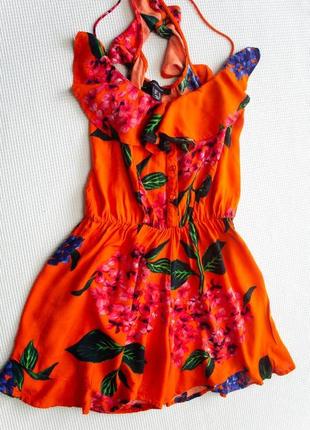 Річний ромпер з квітковим принтом