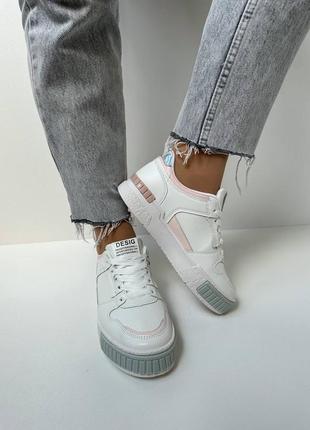 Стильные и удобные белые кроссовки,женские кроссовки,женская обувь