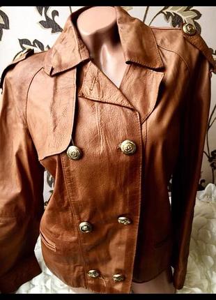 Італійська шкіряна куртка жакет