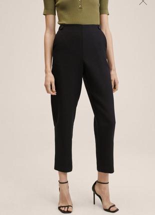 Mango чорні брюки l