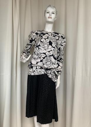 Вінтаж ретро 80-90х плаття шовк adrianna papell1 фото