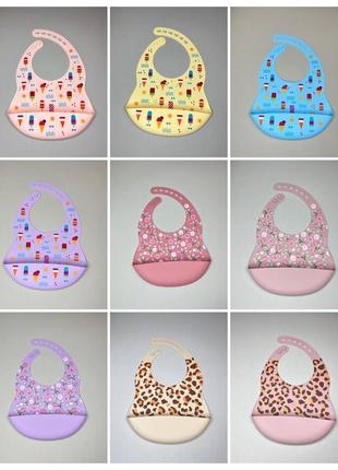 Слюнявчик силиконовый.