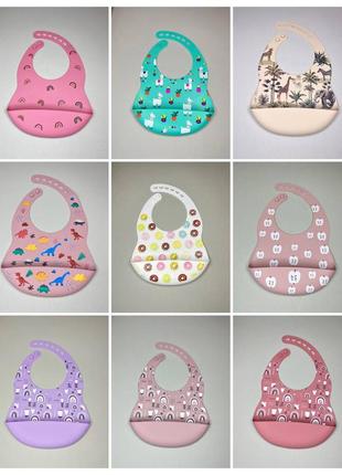 Слюнявчик силиконовый.