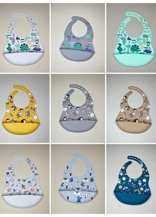 Слюнявчик силиконовый.