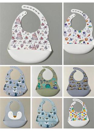 Слюнявчик силиконовый.