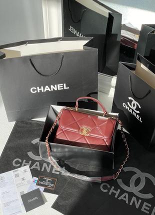 Сумка у стилі chanel burgundy7 фото