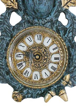 Часы настенные virtus «голова оленя», бронза, 34х16 см(5021b)