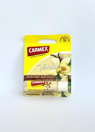 Бальзам-стік для губ carmex vanilla stick set lip balm ваніль spf 15, 4.25 г