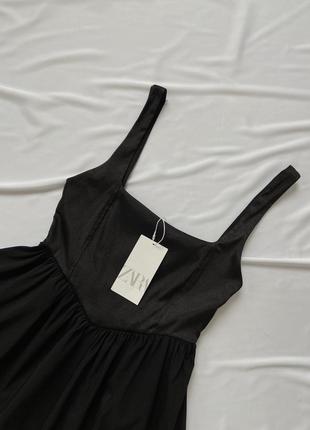 Сукня від zara з облягаючим верхом у корсетному стилі з пишним низом5 фото