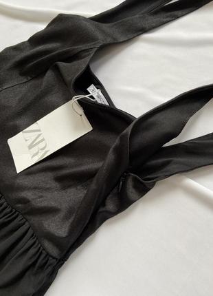 Сукня від zara з облягаючим верхом у корсетному стилі з пишним низом6 фото