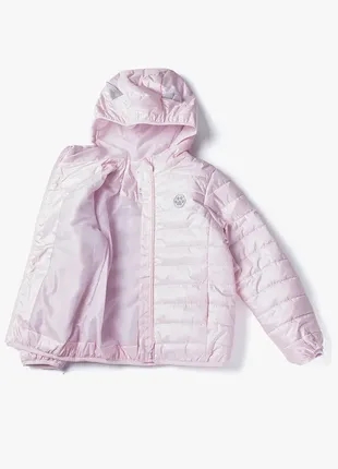 Демисезонная куртка для девочки розового цвета 110р.
