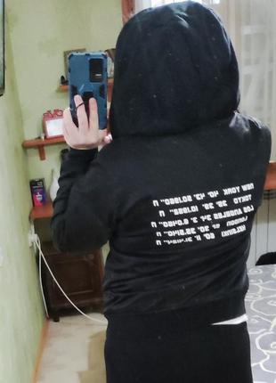 Куртка бомбер с капюшоном, размер м6 фото