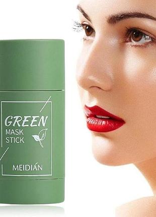 Маска для лица green mask stick (40 гр) для глубокой очистки и сужения пор зеленая