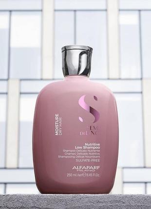 Увлажняющий шампунь alfaparf semi di lino moisture nutritive low&nbsp;moisturizing shampoo