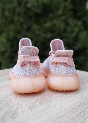 Женские кроссовки в стиле adidas yeezy boost 350 pink легкие текстильные7 фото
