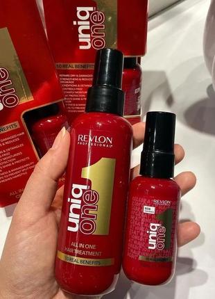 Відновлювальний догляд для всіх типів волосся revlon professional uniq one all in one classic діє одразу в 10 напрямках