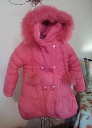 Теплое, удобное, комфортное нежное зимнее пальто kiko1 фото