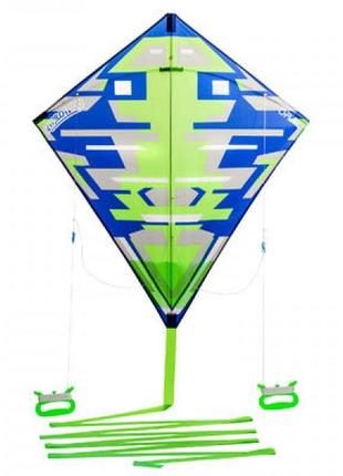 Эволютивный воздушный летающий змей orao 2 в 1 (управляемый/без управления) от 7 лет салатовый