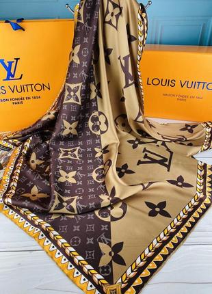 Шелковый платок в стиле louis vuitton луи витон качество супер