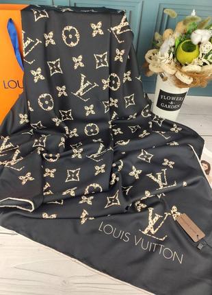 Шелковый платок в стиле louis vuitton луи витон топ качество