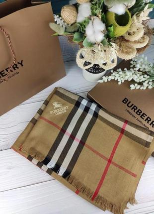 Шарф палантин хустка в стилі burberry барбері туреччина5 фото