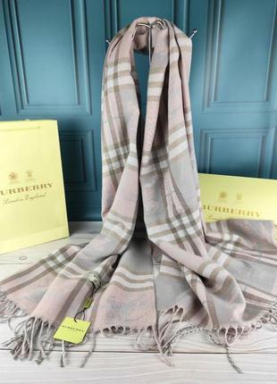 Палантин шарф платок в стиле вurberry барбери теплая новинка3 фото