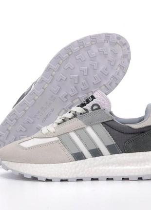Мужские кроссовки adidas retropy e5 grey white 43-45