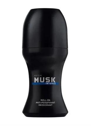 Кульковий дезодорант musk intense 50ml,avon