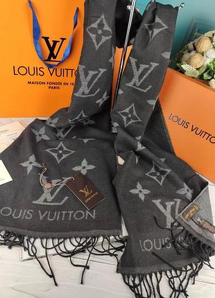 Кашемировый шарф louis vuitton луи витон в коробке