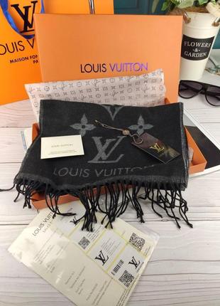 Кашемировый шарф louis vuitton луи витон в коробке
