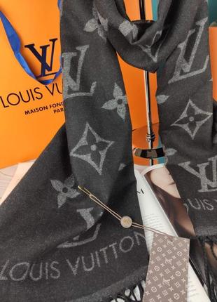 Кашемировый шарф louis vuitton луи витон в коробке