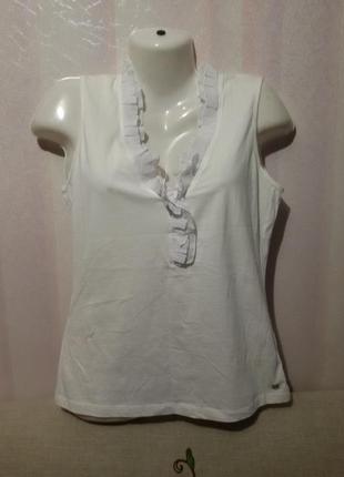 Сорочка майка з рюшем (пог-47+см) 19