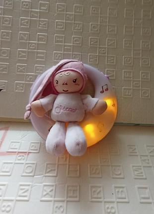 Музыкальная игрушка подвеска ночник chicco 3