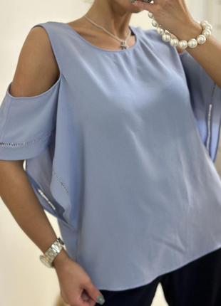 Блуза с разрезами на рукавах3 фото