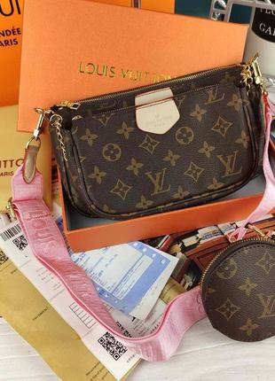 Жіноча сумка в стилі louis vuitton луї вітон у коробці люкс