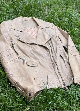 Стильна косуха 🔥шкіра lamb nappa колір camel 🐪 р.с-м