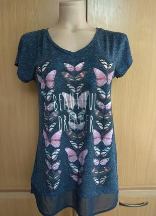Футболка с бабочками